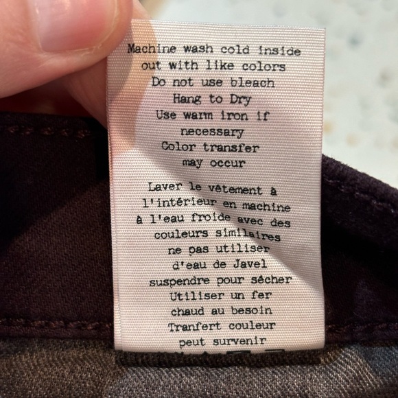 rag & bone THE DRE Jeans Sz 27 in AGED‎ WINE - Picture 7 of 8